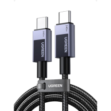 Дата кабель USB-C to USB-C 2.0m PD3.1 240W 480Mbps braided black Ugreen (75732)