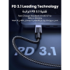 Дата кабель USB-C to USB-C 2.0m PD3.1 240W 480Mbps braided black Ugreen (75732)