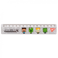 Лінійка Yes Minecraft сіра 15 см (370653)