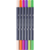 Художній маркер Faber-Castell набір двосторонніх Goldfaber Gofa Sketch Markers Graphic Novel, 6 кольорів (32548)