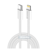 Дата кабель USB-C to Lightning 2.0m PD 27W braided gray ColorWay (CW-CBPDCL068-GR)