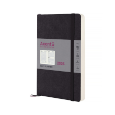 Еженедельник Axent датированный 2026 Partner Soft Skin, 145х210, черный (8810-26-01-A)