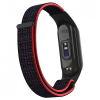 Ремешок для фитнес браслета Armorstandart нейлоновый для Xiaomi Mi Band 7/6/5/4 Black/Red (ARM67843)