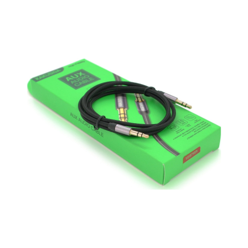 Кабель мультимедийный 3.5mm M to 3.5mm M 1.0m black iKAKU (YT-AUXGJ(M)/(M)-KSC-389-B)