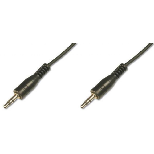 Кабель мультимедійний 3.5mm M to 3.5mm M 1.5m Digitus (AK-510100-015-S)