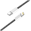 Дата кабель USB-C to Lightning 2.0m (PDF Fast Charging 27W) black ColorWay (CW-CBPDCL068-BK)