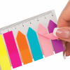 Стикер-закладка Buromax Plastic bookmarks 45x12mm, 8*25шт, neon (BM.2307-98)