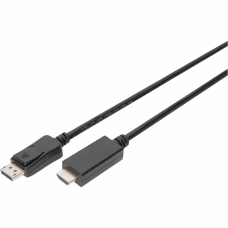 Кабель мультимедийный DisplayPort M to HDMI M 2.0m 4K Digitus (AK-340303-020-S)