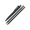 Ручка кулькова Faber-Castell набір кулькова ручка + 2 олівця Writing Set POLY BALL Urban, колір чорнний (32576)