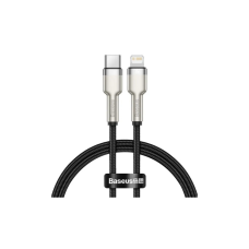 Дата кабель USB-C to Lightning 0.25m 20W Cafule Series Meta black Baseus (CATLJK-01)