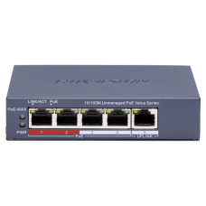 Коммутатор сетевой Hikvision DS-3E0105P-E/M(C)