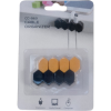 Держатель для кабеля Extradigital CC-963 Cable Clips, Black/Orange (KBC1804)