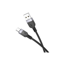Дата кабель USB 2.0 AM to USB-C 1.0m silicone X109 Energy black HOCO (6942007636247)