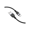 Дата кабель USB 2.0 AM to USB-C 1.0m silicone X109 Energy black HOCO (6942007636247)