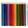 Олівці кольорові Faber-Castell акварельні, 24 кольори + пензлик в картонній коробці (114425) (1408)
