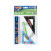 Лінійка Kite набір: лінійка 15 см, 2 косинця, транспортир Hot Wheels (HW25-282)