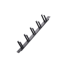 Кабельный организатор 19" 1U 5 кілець, корпус метал+пластик Voltronic (20027 / SG-CM003)