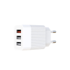 Зарядний пристрій XO QC 3.0 L72 30W (18W/1USB + 2.4A/2 USB) + cable Lightning White (XO-L72i-WH)