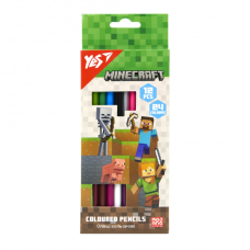 Олівці кольорові Yes Minecraft двосторонні 12 шт. 24 кол (290763)