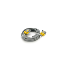 Кабель мультимедійний VGA M to VGA M 3.0m 1080P grey-yellow Merlion (YT-VGA(M)/(M)3+6GR-3m)