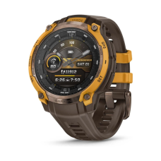 Смарт-часы Garmin Instinct Crossover AMOLED, BronzeSunburst/Cocoa, GPS смарт-годинник (010-03398-01)
