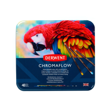 Олівці кольорові Derwent Chromaflow 48 кол. у металевому пеналі (5028252627511)