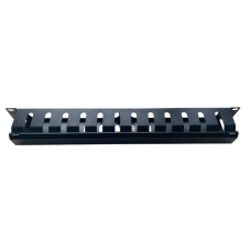 Кабельний організатор 19" 1U гребінчатий, цільнометалевий GEAR (GCM-1U19INCH)