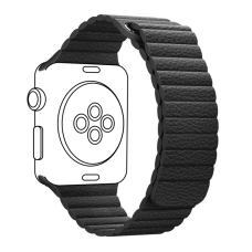 Ремінець до смарт-годинника Armorstandart Leather Loop для Apple Watch 42 (Series 11-10)/41/40/38 Black (ARM48655)