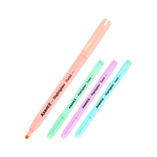 Маркер Axent Highlighter Pastel 2-4 мм клиновидный из 4-х цветов (2533-40-A)