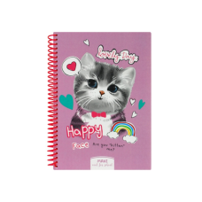 Блокнот Maxi А5, пластикова обкладинка, спіраль, 80 арк., клітинка (MX21950-02)