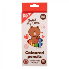Олівці кольорові Yes Line Friends 12 кол (290705)