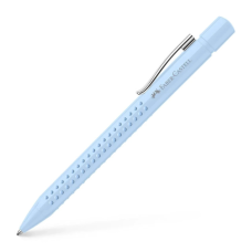 Ручка кулькова Faber-Castell автоматична Grip 2010, корпус блакитний, стрижень синій М (0.7 мм) (32577)