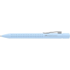 Ручка кулькова Faber-Castell автоматична Grip 2010, корпус блакитний, стрижень синій М (0.7 мм) (32577)