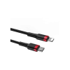 Дата кабель USB-C to Lightning 1.0m Cafule PD 20W red+black Baseus (CATLKLF-91)