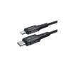 Дата кабель USB-C to Lightning 1.8m 30W 3A nylon black Acefast (6974316281306)