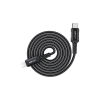 Дата кабель USB-C to Lightning 1.8m 30W 3A nylon black Acefast (6974316281306)