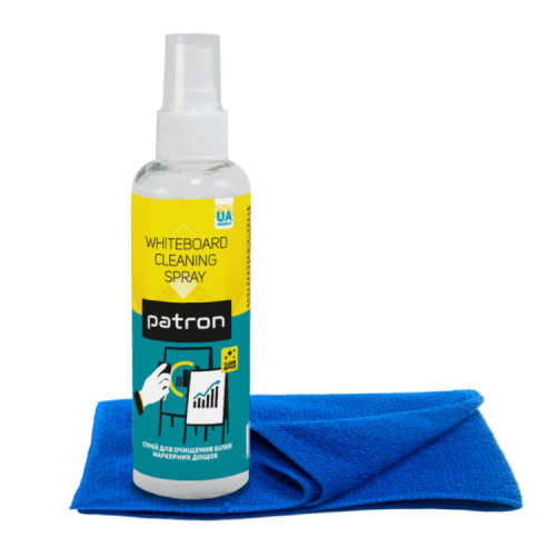 Спрей для очистки Patron Whiteboard Cleaner 250мл F3-007 + microfibre 30х30cm (CS-PN-BUNDL-18)