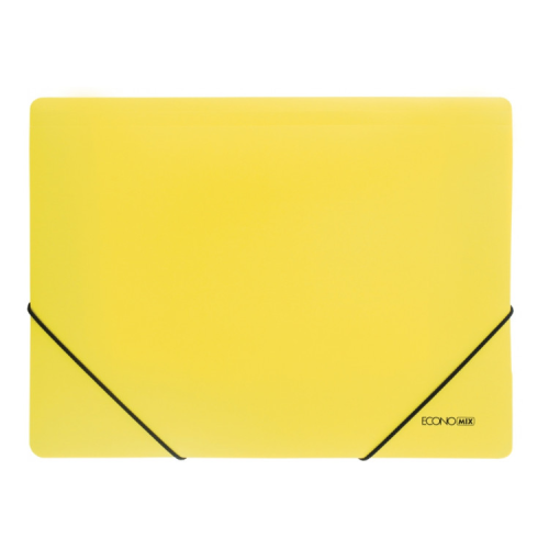 Папка на резинках Economix А4 фактура "оранж", желтая (E31633-05)