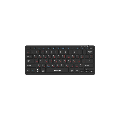 Клавиатура Maxxter KBW-C01B-UA Wireless UA Black (KBW-C01B-UA)