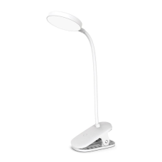 Настольная лампа ColorWay Flexible & Clip 2, 3.5W, battery 1800 mAh (CW-DL10FCB-W)