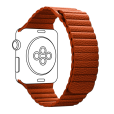 Ремінець до смарт-годинника Armorstandart Leather Loop для Apple Watch 49/46/45/44/42 (Series 1-3) Orange (ARM57837)