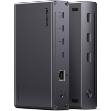 Концентратор Ugreen Thunderbolt 4 to 3xTh.4/3xUSBA 3.2/RJ45 Gigabit/140W ARevodok Max 8-in-1 U708 (25053EU)
