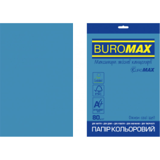 Папір Buromax А4, 80g, INTENSIVE blue, 20sh, EUROMAX (BM.2721320E-02)