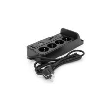 Мережевий фільтр живлення Voltronic G12H, 4 роз, 4USB 3,2А, 2 Type-C, 2м Black (YT-G12H)