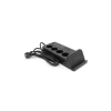 Мережевий фільтр живлення Voltronic G12H, 4 роз, 4USB 3,2А, 2 Type-C, 2м Black (YT-G12H)