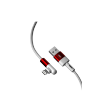 Дата кабель USB 2.0 AM to Lightning 1.0m 90° corner NB152 white XO (6920680872466)