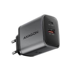 Зарядний пристрій AXAGON 1xUSB-C PD67W + 1xUSB QC4+ PPS gray (ACU-PQ67)