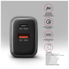 Зарядний пристрій AXAGON 1xUSB-C PD67W + 1xUSB QC4+ PPS gray (ACU-PQ67)