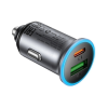 Зарядний пристрій Acefast 1xUSB-C PD65W + 1xUSB black (6974316284963)