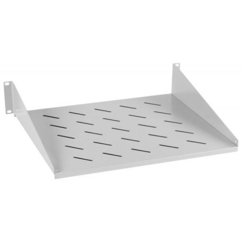 Полка 19" Hypernet 2U глуб. 400мм, колір сірий (CS-400-2U)